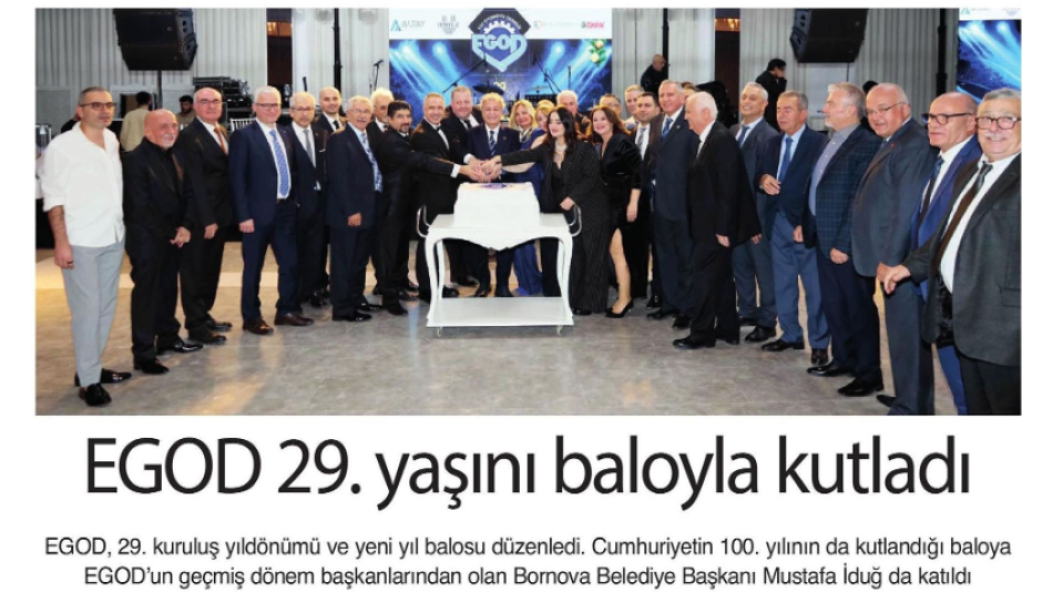 EGOD 29. yaşını baloyla kutladı! (İzmir 9 Eylül Gazetesi - 01.01.2024)